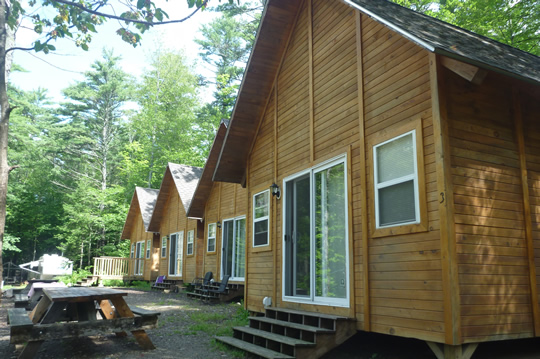 Duck Puddle Campground Waterview Wood Cabins